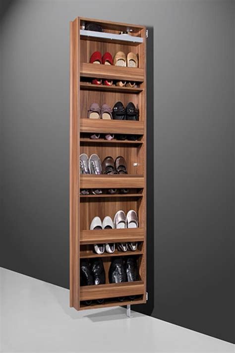 wall mounted hidden shoe cabinet